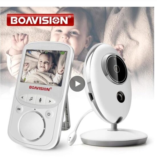 Video aukle, Baby monitors ar akumulatoru un nakts redzamību, skaņu